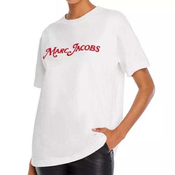 Marc Jacobs The Logo Embellished Tee - Picture 1 of 5